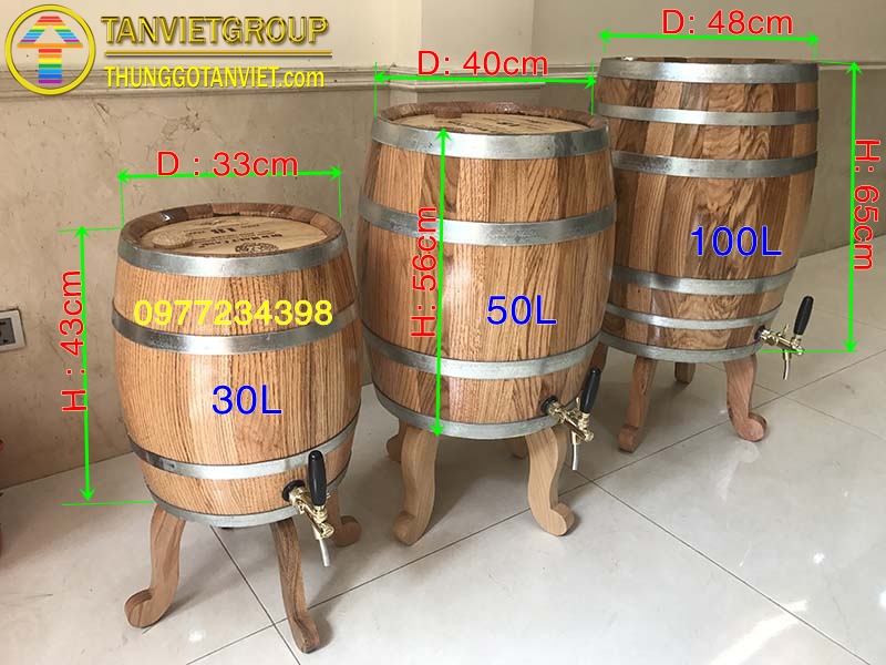 Thùng-gỗ-sồi-ủ-rượu-dáng-đứng