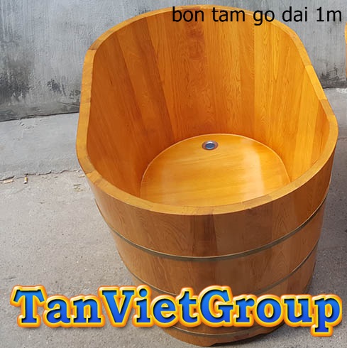 BỒN TẮM GỖ PƠ MU DÀI 1M